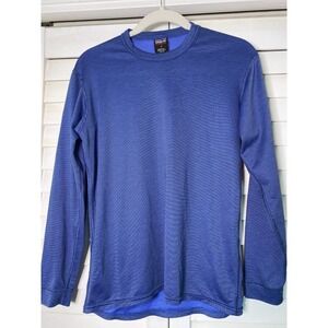 Patagonia Capilene Cool Daily Men's Blue Crew Neck Long Sleeve T-Shirt | Small